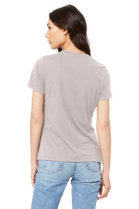 BELLA+CANVAS  Women's Relaxed Jersey Short Sleeve Tee - Pink Gravel Back