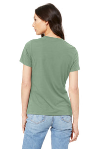 BELLA+CANVAS  Women's Relaxed Jersey Short Sleeve Tee - Sage Back