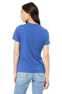 BELLA+CANVAS  Women's Relaxed Jersey Short Sleeve Tee - True Royal Back