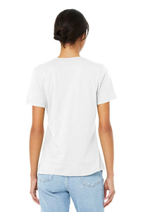 BELLA+CANVAS  Women's Relaxed Jersey Short Sleeve Tee - White Back
