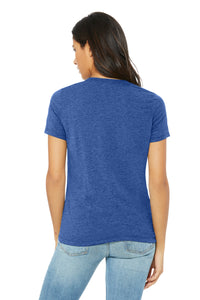 BELLA+CANVAS Women's Relaxed Triblend Tee BC6413 - Blue Triblend Back