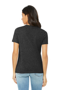 BELLA+CANVAS Women's Relaxed Triblend Tee BC6413 - Charcoal-Black Triblend Back