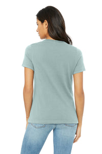 BELLA+CANVAS Women's Relaxed Triblend Tee BC6413 - Dusty Blue Triblend Back