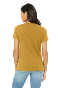 BELLA+CANVAS Women's Relaxed Triblend Tee BC6413 - Mustard Triblend Back