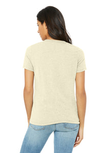 BELLA+CANVAS Women's Relaxed Triblend Tee BC6413 - Oatmeal Triblend Back