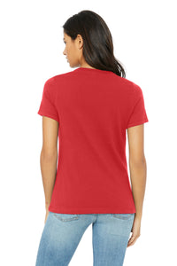 BELLA+CANVAS Women's Relaxed Triblend Tee BC6413 - Red Triblend Back