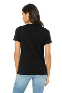 BELLA+CANVAS Women's Relaxed Triblend Tee BC6413 - Solid Black Triblend Back