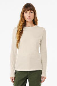 BELLA+CANVAS Women's Jersey Long Sleeve Tee BC6500 - Heather Dust