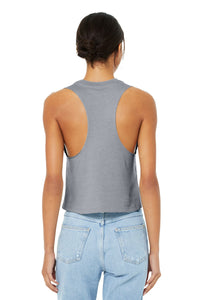 BELLA+CANVAS  Women's Racerback Cropped Tank - Athletic Heather Back
