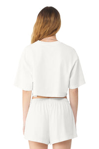 BELLA+CANVAS Women's Heavyweight Garment-Dyed Cropped Tee BC6882GD - Vintage White Back