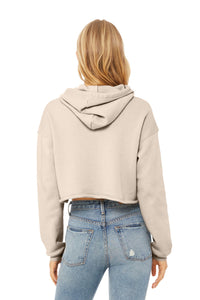 BELLA+CANVAS  Women's Sponge Fleece Cropped Fleece Hoodie - Heather Dust Back