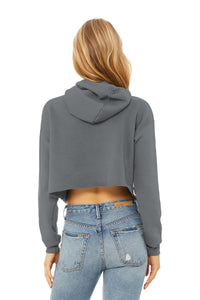 BELLA+CANVAS  Women's Sponge Fleece Cropped Fleece Hoodie - Storm Back
