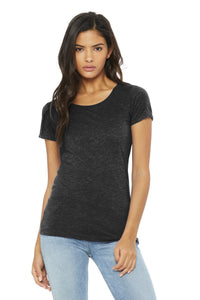 BELLA+CANVAS  Women's Triblend Short Sleeve Tee - Charcoal-Black Triblend