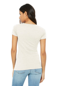 BELLA+CANVAS  Women's Triblend Short Sleeve Tee - Oatmeal Triblend Back