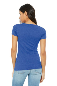 BELLA+CANVAS  Women's Triblend Short Sleeve Tee - True Royal Triblend Back