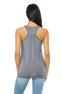 BELLA+CANVAS  Women's Flowy Racerback Tank - Athletic Heather Back