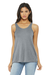 BELLA+CANVAS  Women's Flowy Racerback Tank - Athletic Heather