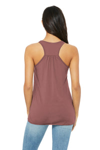 BELLA+CANVAS  Women's Flowy Racerback Tank - Mauve Back