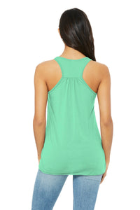 BELLA+CANVAS  Women's Flowy Racerback Tank - Mint Back