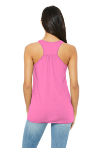 BELLA+CANVAS  Women's Flowy Racerback Tank - Neon Pink Back