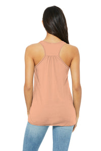 BELLA+CANVAS  Women's Flowy Racerback Tank - Peach Back