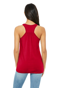 BELLA+CANVAS  Women's Flowy Racerback Tank - Red Back