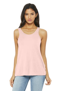 BELLA+CANVAS  Women's Flowy Racerback Tank - Soft Pink