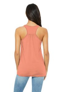BELLA+CANVAS  Women's Flowy Racerback Tank - Sunset Back