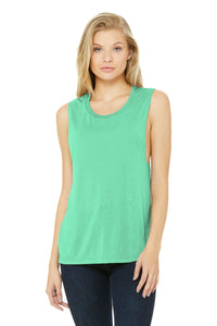 BELLA+CANVAS  Women's Flowy Scoop Muscle Tank - Mint