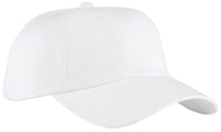 Port Authority Unstructured Brushed Twill Cap - White
