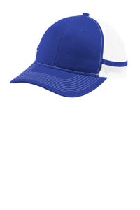 Port Authority  Two-Stripe Snapback Trucker Cap - Patriot Blue/ Patriot Blue/ White
