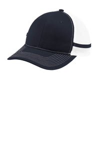 Port Authority  Two-Stripe Snapback Trucker Cap - Rich Navy/ Rich Navy/ White