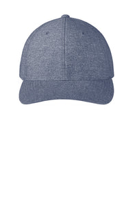 Port Authority  Flexfit 110  Performance Snapback Cap C301 - Heather True Navy
