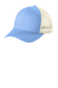 Port Authority  Low-Profile Snapback Trucker Cap C402LP - Carolina Blue/ Ecru