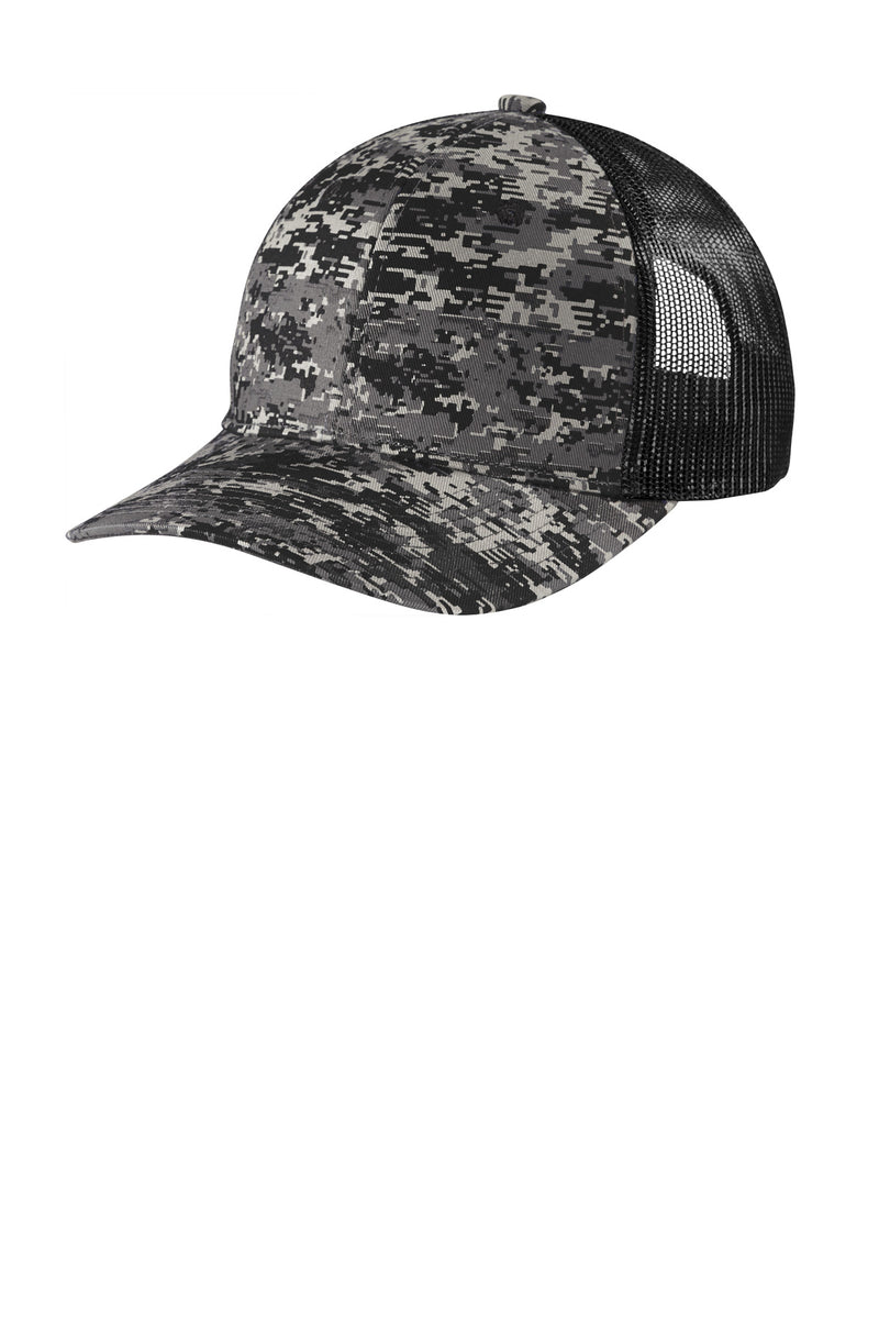 Port Authority  Digi Camo Snapback Trucker Cap C404