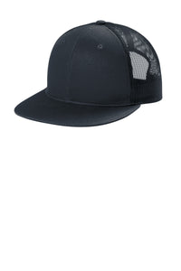 Port Authority Snapback Flat Bill Trucker Cap C407 - Rich Navy