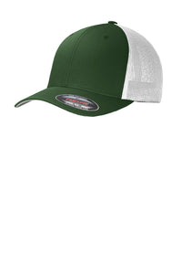 Port Authority Flexfit Mesh Back Cap - Forest Green/ White
