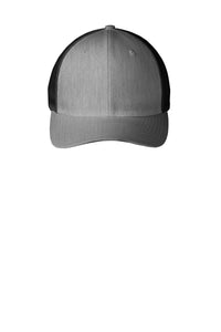 Port Authority Flexfit Mesh Back Cap - Heather Grey/ Black
