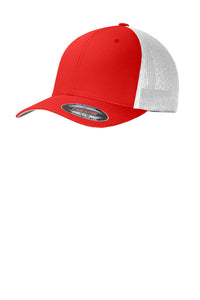 Port Authority Flexfit Mesh Back Cap - True Red/ White