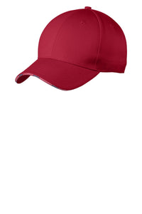 Port Authority Americana Flag Sandwich Cap - Deep Red