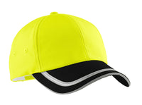 Port Authority Enhanced Visibility Cap - Safety Yellow/ Black