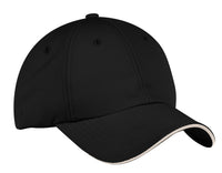 Port Authority Dry Zone Cap - Black/ Stone