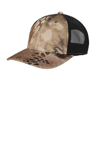 Port Authority  Performance Camouflage Mesh Back Snapback Cap C892 - Kryptek Highlander/ Black