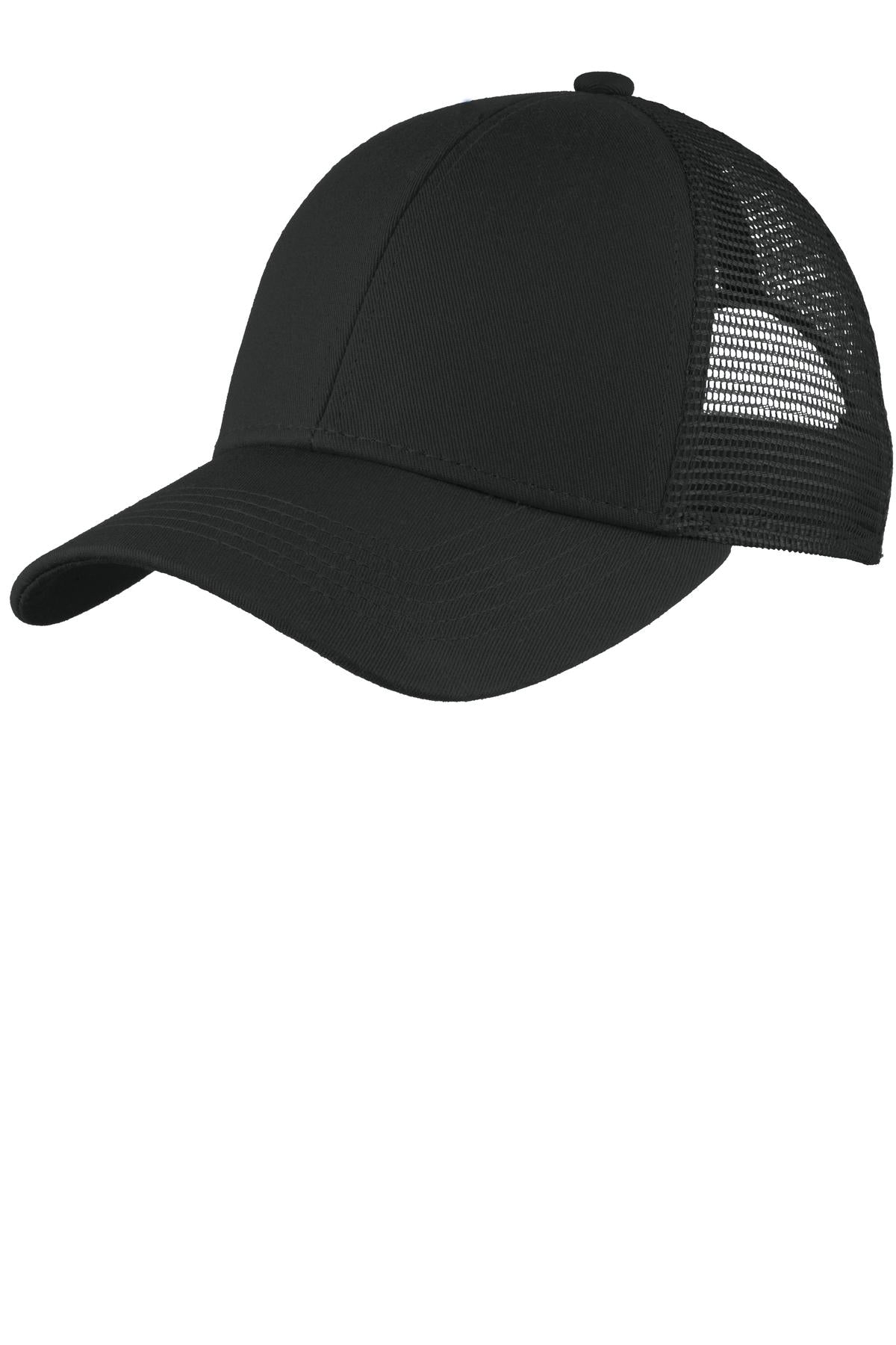 Port Authority Adjustable Mesh Back Cap - Black