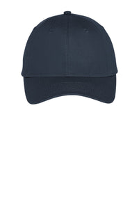 Port Authority Six-Panel Unstructured Twill Cap - True Navy