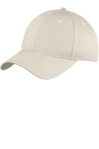 Port Authority Six-Panel Unstructured Twill Cap - Oyster