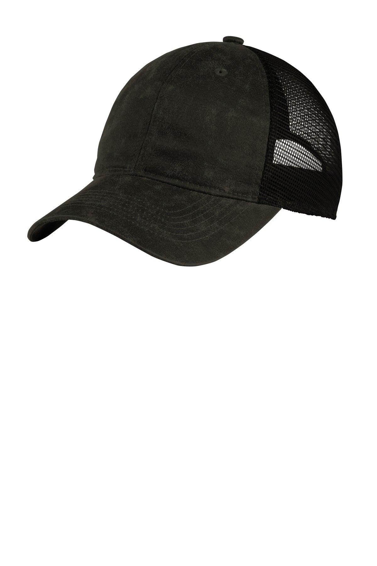 Port Authority  Pigment Print Mesh Back Cap - Black