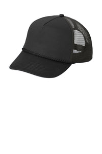 Port Authority 5-Panel Snapback Cap - Black
