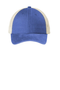 Port Authority  Beach Wash  Mesh Back Cap - Blue Moon/ Stone