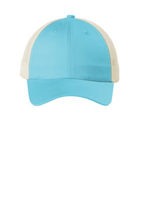 Port Authority  Beach Wash  Mesh Back Cap - Tidal Wave/ Stone